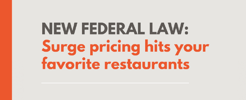 New Federal Program Brings Dynamic Pricing to Restaurants